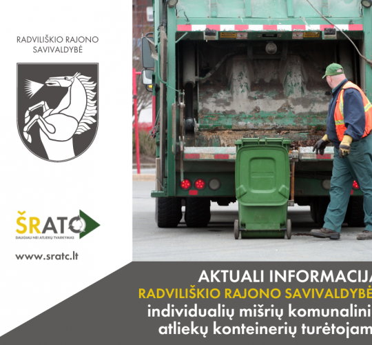 Aktuali informacija Radviliškio rajono savivaldybės gyventojams